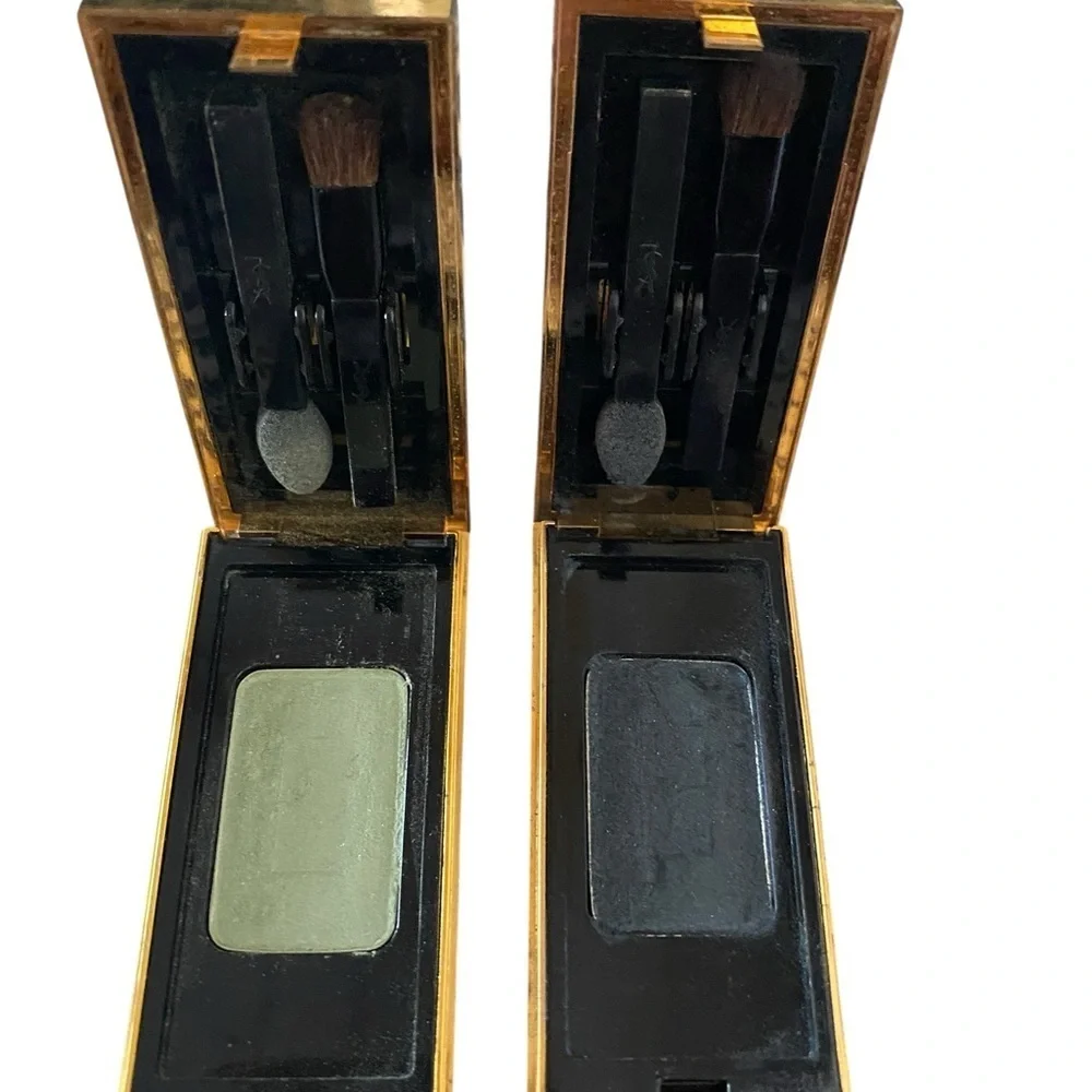 Yves Saint Laurent YSL Couture Mini Clutch Eyeshadow solo Palettes green black